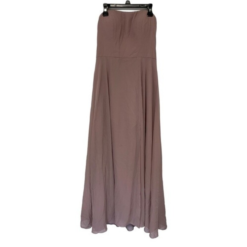 Jenny Yoo | Pink Mauve Strapless Dress 6